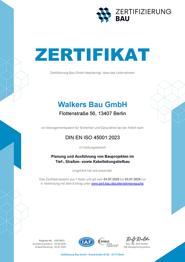 ISO 45001 – Arbeits- und Gesundheitsschutz
